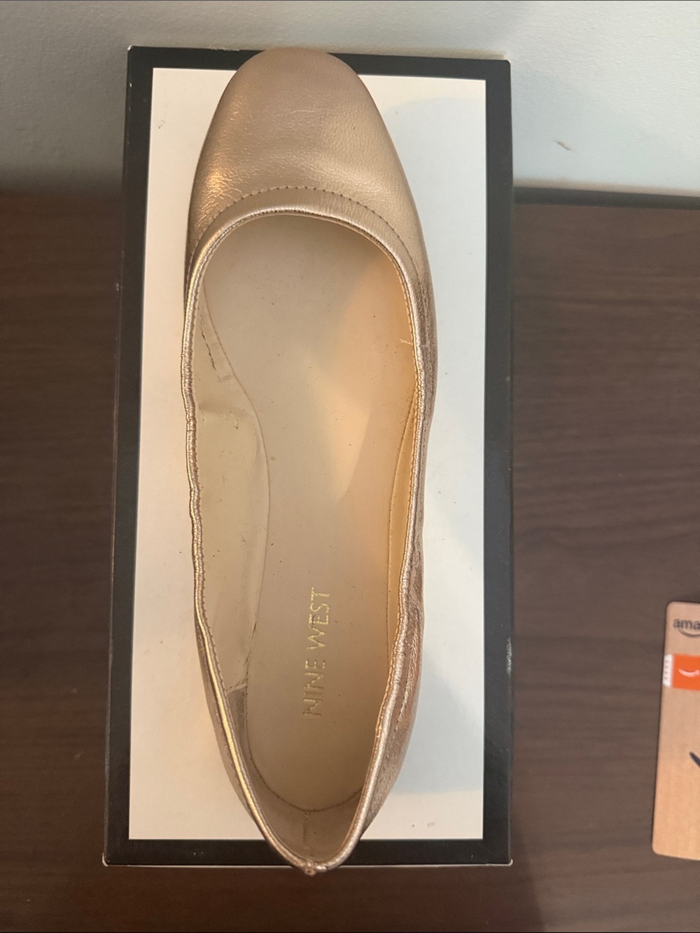 Nine West Rose Gold Ballet Flat